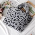 thumbnail image 4 of Bolso de Hombro Yuyangstore Felpa Piel Sintética Invierno Gris, 4 of 8