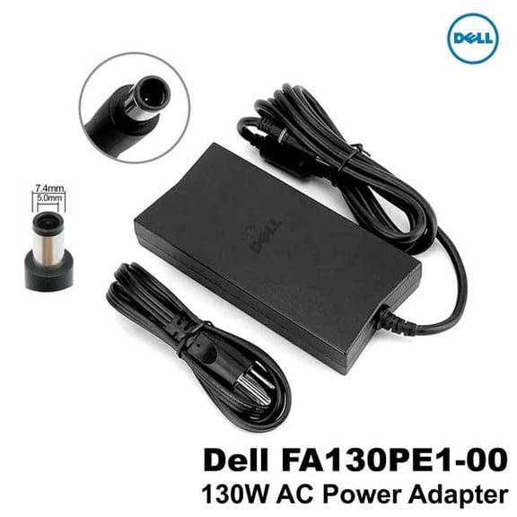 Pre-Owned Dell Precision3540 Slim FA130PE1-00 130W AC Adapter, 19.5V, 7.45.0mm  CM161