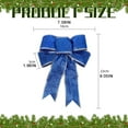 thumbnail image 3 of Large Christmas Bow Glitter Glittering FabricGold Gift Ribbon Tree Decorations Kids/ Christmas decoration bow blue, 3 of 8