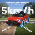 thumbnail image 3 of Carro Eléctrico Montable YEI Rojo Control Remoto Luces LED Bluetooth Puertas Abatibles, 3 of 8