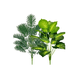 thumbnail image 3 of 2pz Plantas Hojas De Palma Y Monstera Decorativa 18 Hojas Belug Verde, 3 of 5