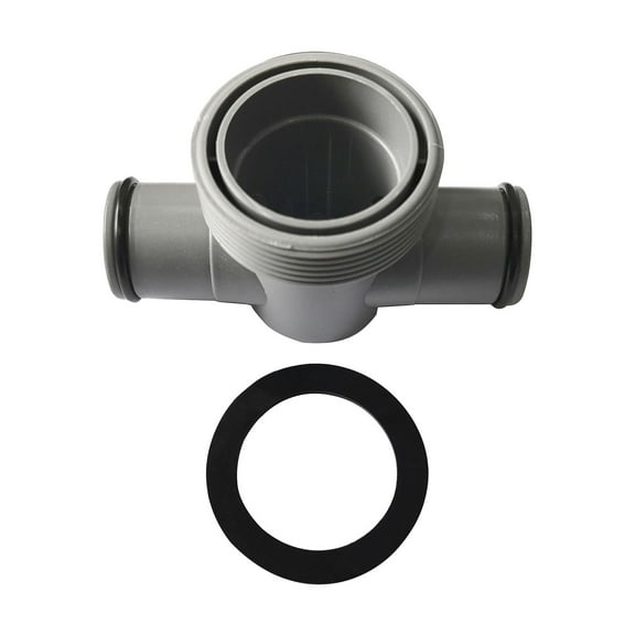P61408 T Joint Pool Hose Connector 1.5"to 1.25", Filter Pump Hose Connector, Pool Hose Adapter for Pool Parts and Accessories