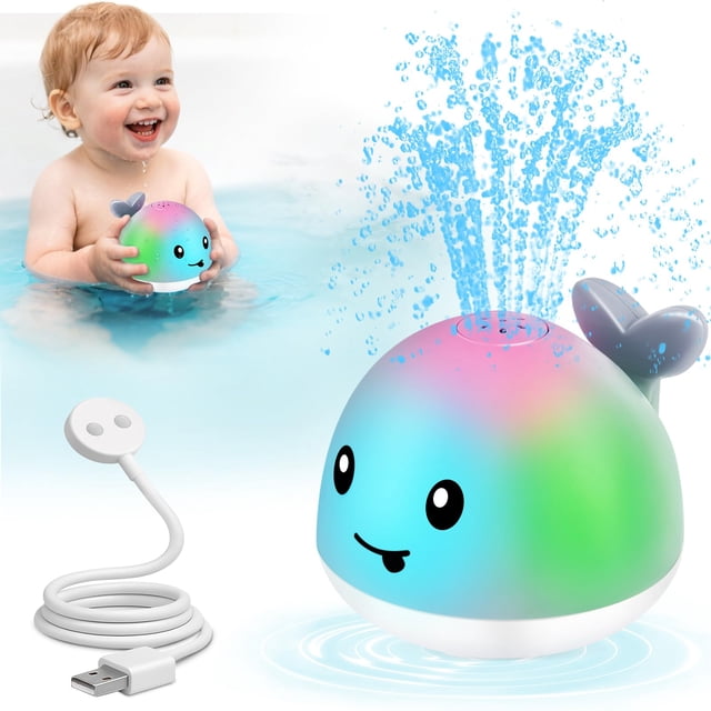 Juguete de Baño Ballena Gigilli Original con Carga Magnética