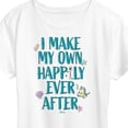 thumbnail image 3 of Disney Princess - Make My Own Happily Ever After - Women's Short Sleeve Graphic T-Shirt, 3 of 5