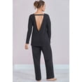 thumbnail image 3 of Swimsuits for All Women's Plus Size Zoey Ribbed Long Sleeve Shirt, 3 of 4