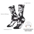 thumbnail image 6 of Honeii Floral Cow Silhouette Print Adult Socks,Crew Socks,Casual Calf Socks,Daily Wear Socks for Men & Women, Perfect for Sports, Casual and Everyday Use, 6 of 6