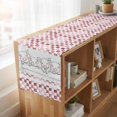 thumbnail image 6 of Table Runners 90 Inches Long Dress Scarves, Red Plaid Farmhouse Farmhouse Coffee/Dining/Kitchen Table Runner for Living Room, Watercolor Cute Country Pigs Checkered 13x90 Inch, 6 of 9