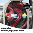 thumbnail image 4 of Goofa Red Viper Jungle Intensity Pattern Car Back Seat Protector for Kids (2 Pack) ,Anti-kick Storage Mat for Car Seats,Shields from Footprints, 4 of 6