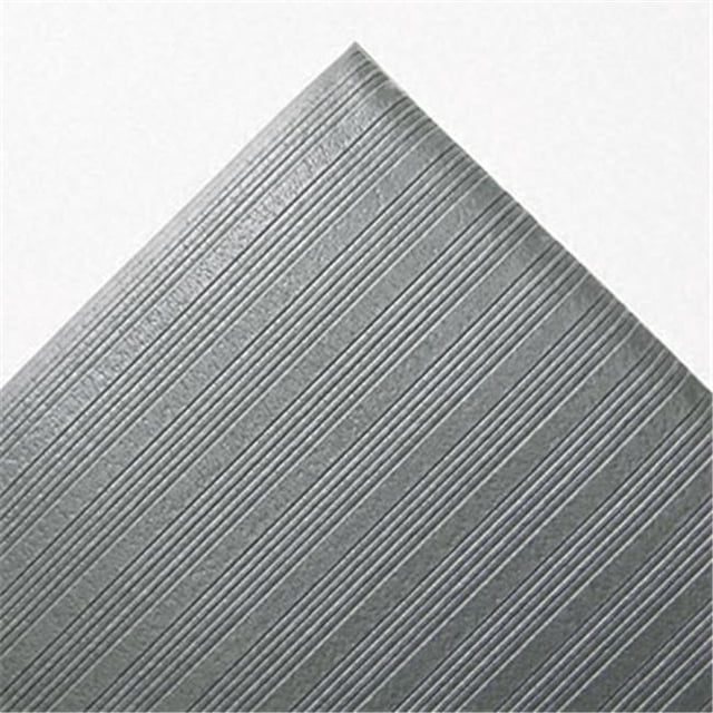 Tapis Anti-Fatigue Côtelé - Vinyle - 36 x 60 - Gris