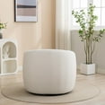 thumbnail image 6 of SEYNAR Modern Velvet 360 Degree Swivel Accent Armchair Set of 2,Upholstered Round Barrel Side Chair for Living Room, 6 of 10