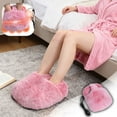 thumbnail image 7 of Foot Warmer, Winter Plush Heated Feet Warmers, USB-Powered 5-Level Adjustable Heating, Removable for Cleaning, Foot Warmer Under Desk, Gift for Family Friends,Pink, 7 of 7