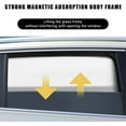 thumbnail image 4 of Car Side Window Sun Shades,Magnetic Car Window Shade for UV Block Protection,Auto Window Shade Screens Blocker,Car Side Window Sun Shade,Truck,Car Privacy Shades,4 Pcs,Black+Silver, 4 of 7