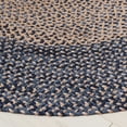 thumbnail image 3 of SAFAVIEH Braided Kennedy Bordered Reversible Area Rug, Natural/Blue, 5' x 5' Round, 3 of 10