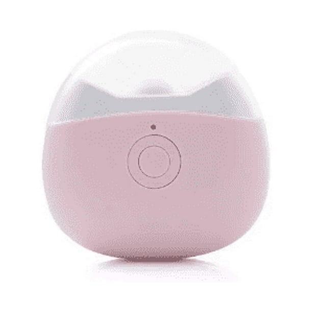 Cortauñas eléctrico automático, rosa con luz LED, 2 velocidades, con tanque de virutas de uñas, cortaúñas de seguridad recargable por USB para recién nacidos, bebés, niños pequeños, niños, adultos y ancianos. JM MX-0137429FYD