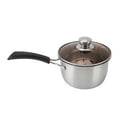 thumbnail image 1 of Stainless Steel Milk Pan, Soup Pot,Composite Material Saucepan with Single Handle, Quick Heat Transfer, Anti Scald Design, Versatile for Cooking Rice Porridge, Steaming Ingredients, 1 of 7