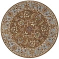 thumbnail image 3 of Safavieh Heritage Steward Oriental Wool Area Rug, Brown/Blue, 6' x 6' Round, 3 of 9