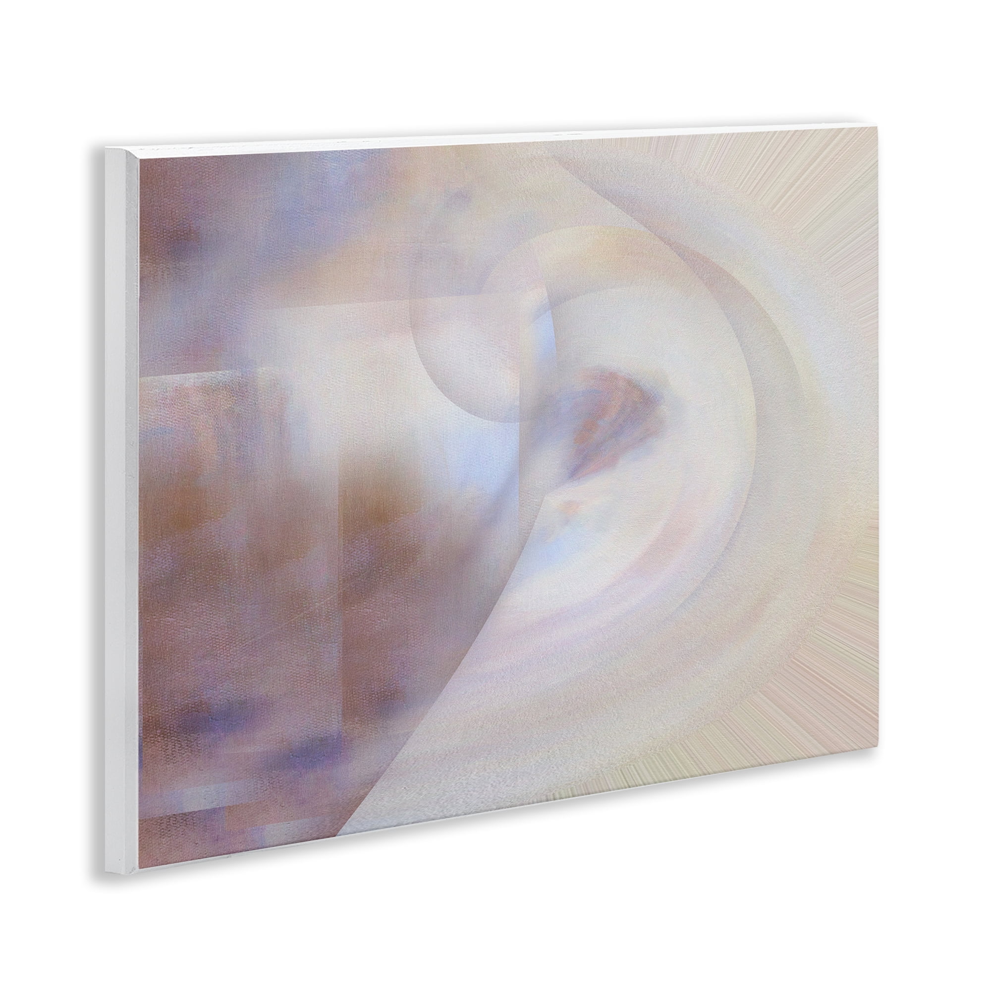 Stupell Industries Faded Beige Abstraction Abstract Painting Unframed Art Print Wall Art, 14 x 11