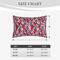 thumbnail image 6 of Daiia Palm Tree Pattern on Red Bedding Waterproof Pillow Protector Zippered Queen – Bed Bug Proof Pillow Encasement-16"x24", 6 of 9