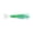 Glow Gator, variant on Mack's Lure Wiggle Hoochie 72" 40lb Mono 2 4/0hks Nuclear Glow 4"