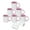 pink, variant on MR.R 11oz Set of 6 Sublimation Blank Coffee Mugs,Cup Blank White Mug Cup with Pink Color Mug Inner and Handle