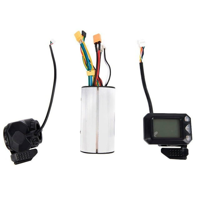 5.5in Carbon Fiber Electric Scooter Bike 24V Controller LCD Monitor Brake Set