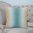 thumbnail image 4 of Turquoise Khaki Ombre 26x26 Pillow Covers Set of 2, Modern Abstract Art Gradient Throw Pillow Covers Decorative Couch Cushion Case, Microfiber Square Pillowcases for Bedroom Car Living Room, 4 of 7