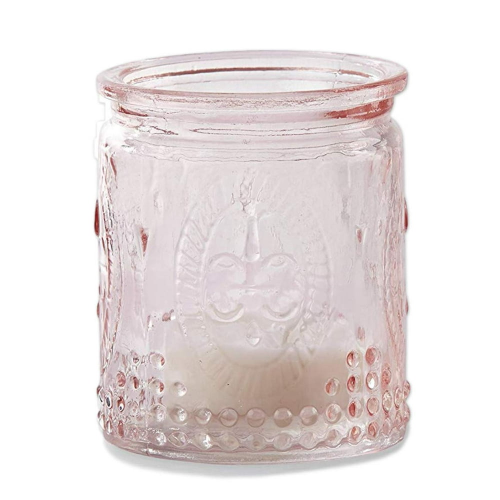 Kate Aspen Tea Light Holder, Vintage Glass Tealight Candle Holders