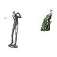 thumbnail image 1 of Escultura De Resina De Pavo Real Golfista Moderna, Elegante Figura De Golfista, Decoración Para Estantería, Oficina, Sala De Estar, Dormitorio, Estantería Para El Hogar., 1 of 8