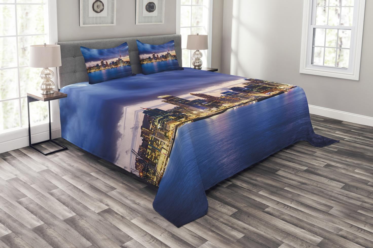 City Bedspread Set King Size, Auckland The Biggest City in New Zealand