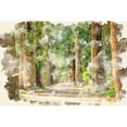 thumbnail image 3 of Allen, Kimberly 18x13 Black Modern Framed Museum Art Print Titled - Tree Avenue, 3 of 5