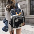 thumbnail image 6 of Ttyddzy Clear Backpack Heavy Duty PVC Transparent Backpack for College Workplace, Triba-fox, 6 of 8