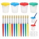 thumbnail image 1 of Pinceles para Niños, Juego de Pinceles para Niños de 17 Piezas, Pinceles Coloridos para Niños Pequeños Principiantes, Cara, 1 of 5