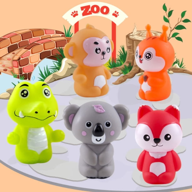 2 Ensembles de Marionnettes à Doigt Animaux Mignonnes en Vinyle Marionnettes à Doigt Accessoires de Poupée Jouets Marionnettes à Doigt pour Enfants Tout-Petits