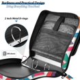 thumbnail image 4 of FORMRS Zipper Binder with Shoulder Strap 2-inch Ring 500 Sheet Capacity File Bag, Purple Triangles, 4 of 5