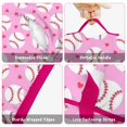 thumbnail image 6 of Pink Baseballs Pattern Toddler Nap Mats for Kids Preschool,Sleeping Mat Bag or Kids,Toddler Sleeping Bag,Toddler Nap Mat or Daycare, 6 of 6