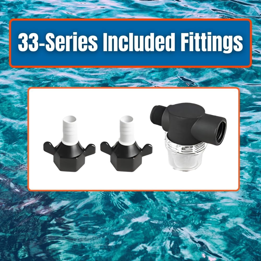 Seaflo, 1.2A, 115V, 33 Series Industrial Pressure with Power Plug Water Transfer Pump, 3.3 GPM