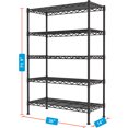 thumbnail image 2 of YOHKOH 5-Wire Shelving Metal Storage Rack Adjustable Shelves for Laundry Bathroom Kitchen Pantry Closet(36L x 14W x 71.9H, Black), 2 of 8