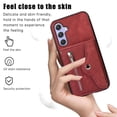 thumbnail image 3 of Jiahe Cover For Samsung Galaxy A54 5G Wallet Cover with Credit Card Holder Slot Shoulder Crossbody Strap PU Leather Zipper Pocket Case Cover,Red, 3 of 10