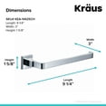 thumbnail image 2 of KRAUS Bathroom Accessories - Towel Ring in Chrome, 2 of 2