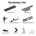 thumbnail image 5 of Mondaria Wood Plastic Privacy Double Fence Gate 6ft(H) x 6ft(W), Metal Frame with Knob Kits, Durable Composite Outdoor Gate,Sliver Gray, 5 of 6