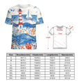 thumbnail image 2 of Lighthouse Sailboat Ocean Waves T Shirts Basic T-Shirt Short Sleeve Ladies Tee Shirt Summer Graphic Clothing, 2 of 7