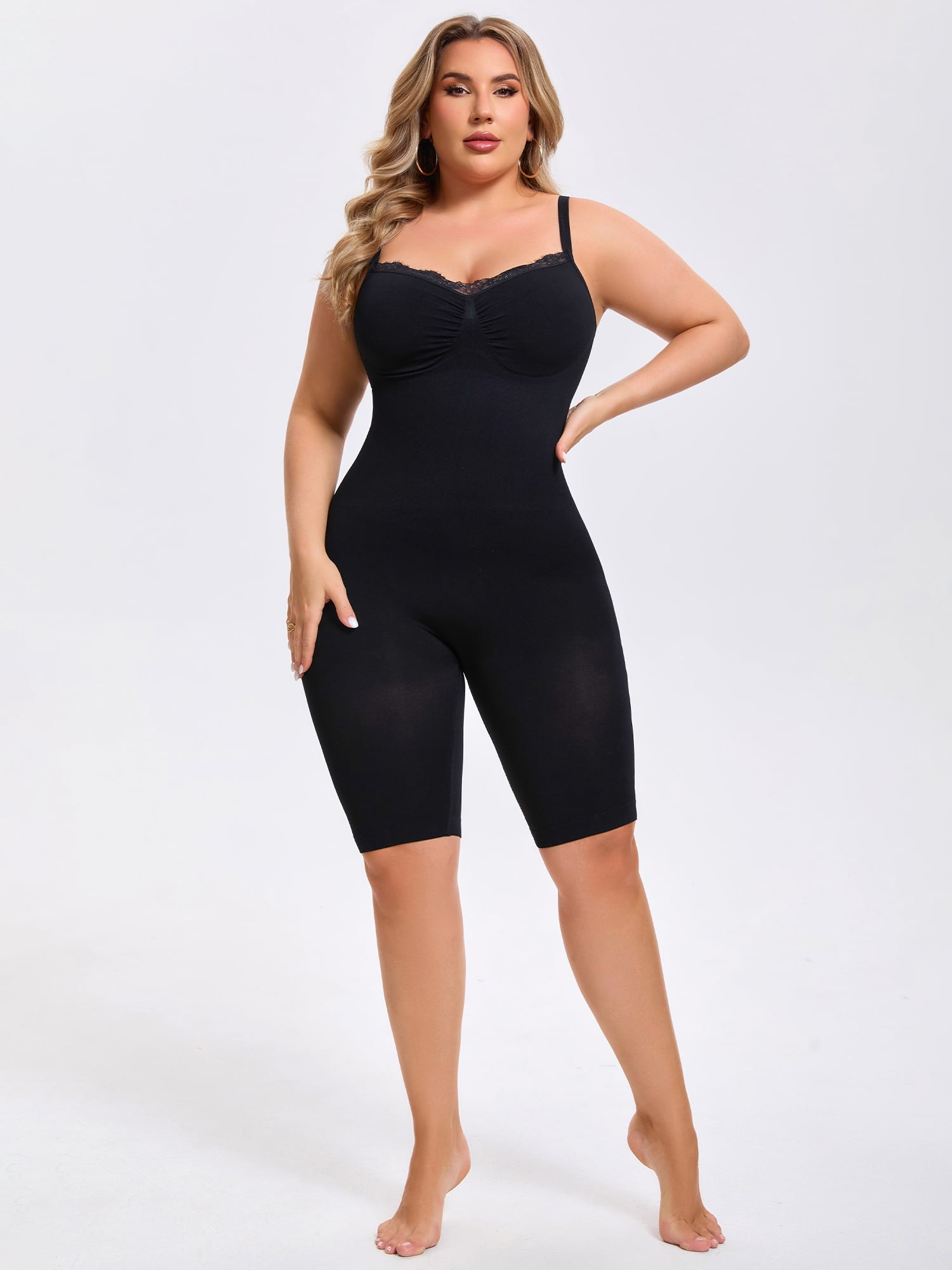DARING DIVA Women's Sleeveless Shapewear Bodysuits Tummy Control Bodyshaper XL Black
