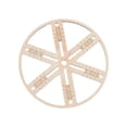 thumbnail image 3 of Unatoiry Wick Centering Tool Candle DIY Making Practical Wick Stabilizer Round Holder Light Brown Diameter 5.91 inch, 3 of 6