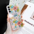 thumbnail image 7 of Samsung Galaxy A14 5G Case Ultra Thin Hybrid Hard Back Silicone Bumper Floral Butterfly Phone Case for Galaxy A14 5G (Samsung Galaxy A14 5G, Flower), 7 of 7