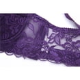 thumbnail image 7 of 2 Piece Womens Underwire Push up Bras Plus Size Floral Lace Full Coverage Bralettes Unpadded Lifting Seamless Bras Multicolor, 44/100BCD, 7 of 7