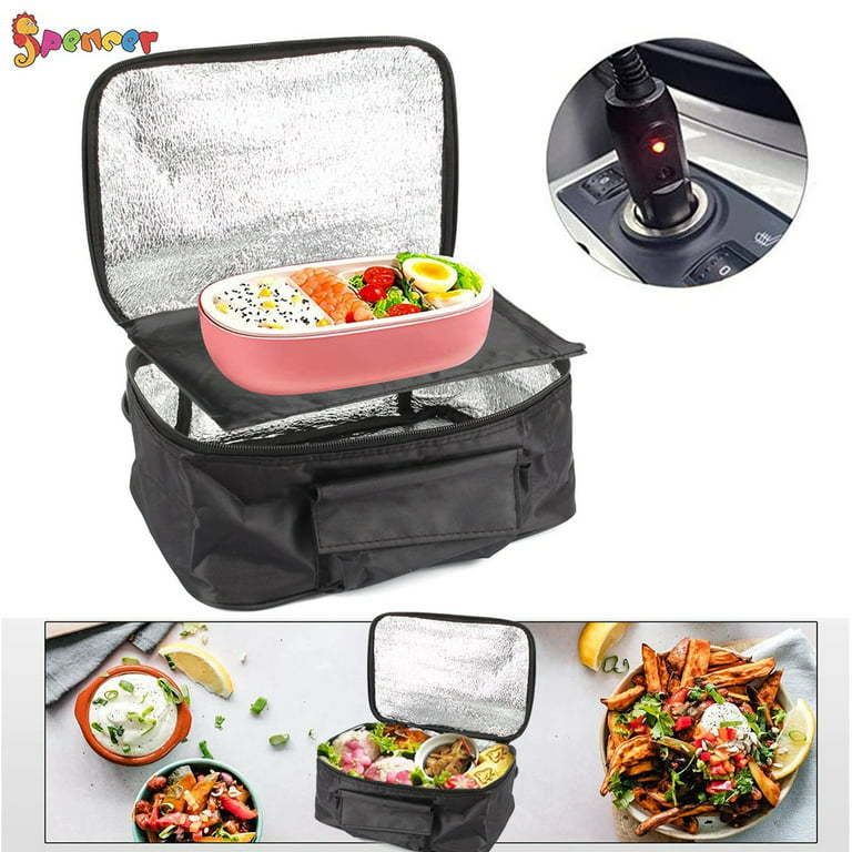 Spencer Portable Oven Electric Food Warmer Mini Heating Lunch Box for Meals  Reheating for Car Vehicle Household Travel 