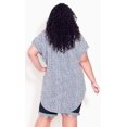 thumbnail image 2 of Avenue Women's Plus Size Button Pleat Print Top - STee T-Shirtl, 2 of 3