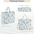 thumbnail image 6 of FORMRS Womens Corduroy Tote Bag Crossbody Shoulder Handbag with Pocket, Forget Me Not, 6 of 7
