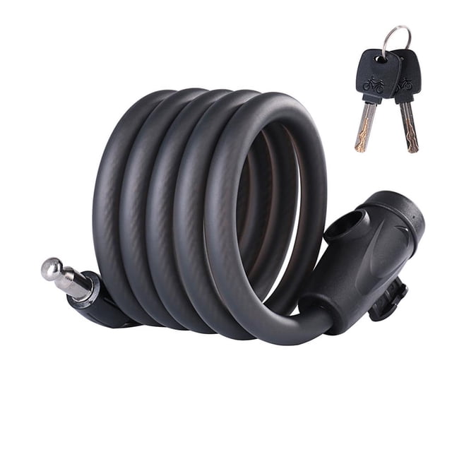 Soidarity Candado antirrobo para bicicleta de 1,8 m, candado seguro para bicicleta de alambre de acero, candado para bicicleta de carretera de Ciclismo Modelo clave-1.8 m Soidarity OD009620-01