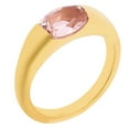 thumbnail image 2 of 18K Gold Over Brass Lab Created Peach Morganite Ring s.8 Jewelry RM-1743 TGR1005_C_8, 2 of 6